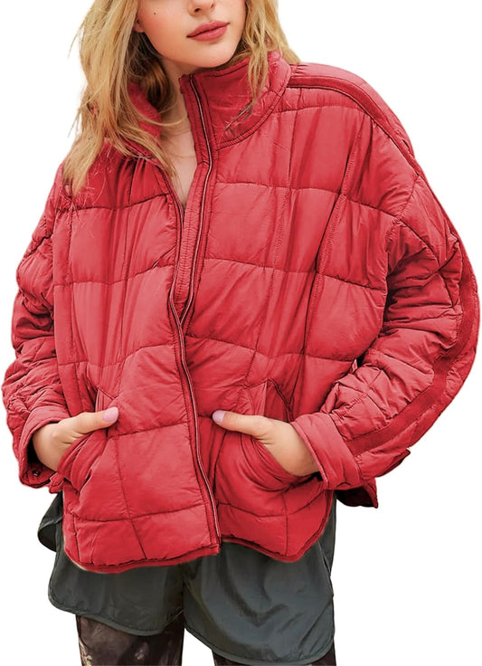 Zimonto - Omoone Women's Quilted Puffer Jacket Zip Up Oversized Lightweight Padded Down Coat Outerwear Import Single ASIN Import Multiple ASIN ×Product customization General Description Gallery Reviews Variations Additional details Produc Quilted Lightweight Jackets