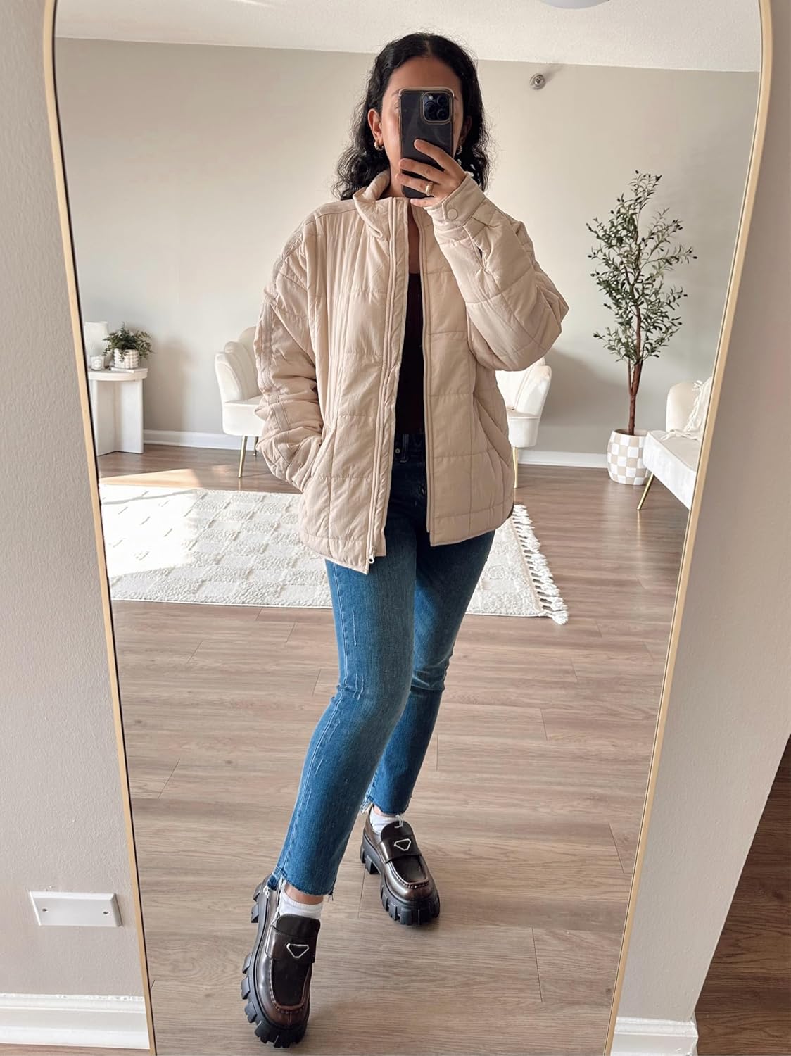 Zimonto - Omoone Women's Quilted Puffer Jacket Zip Up Oversized Lightweight Padded Down Coat Outerwear Import Single ASIN Import Multiple ASIN ×Product customization General Description Gallery Reviews Variations Additional details Produc Quilted Lightweight Jackets