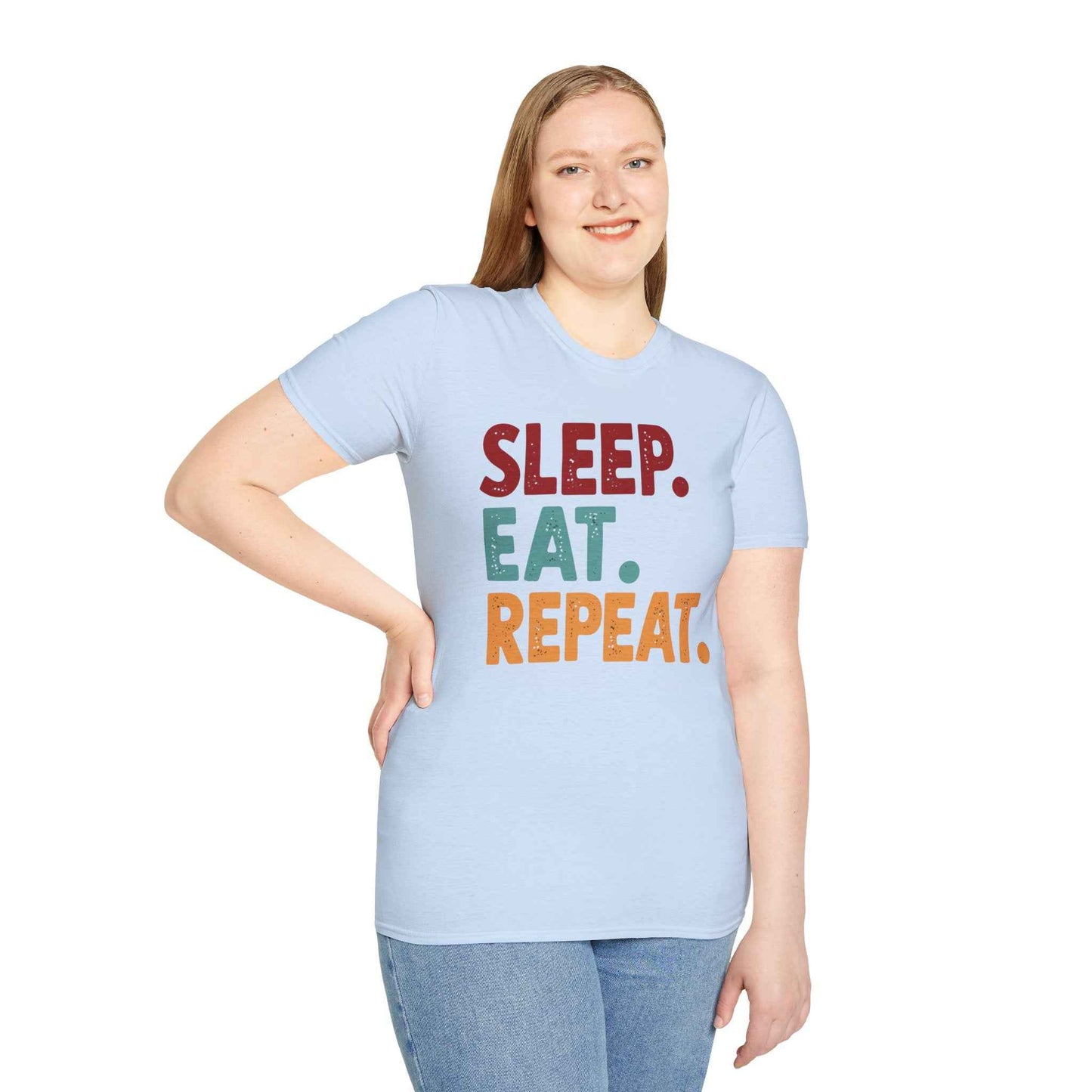 Sleep Eat Repeat Unisex Softstyle T-Shirt