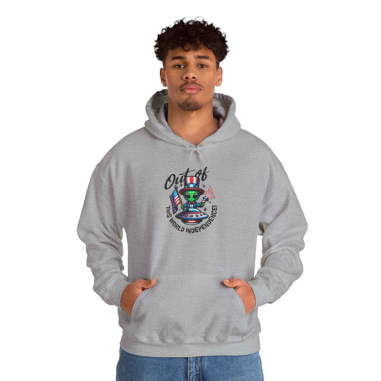 Alien DJ Hoodie —Out of This World Independence Graphic Pullover