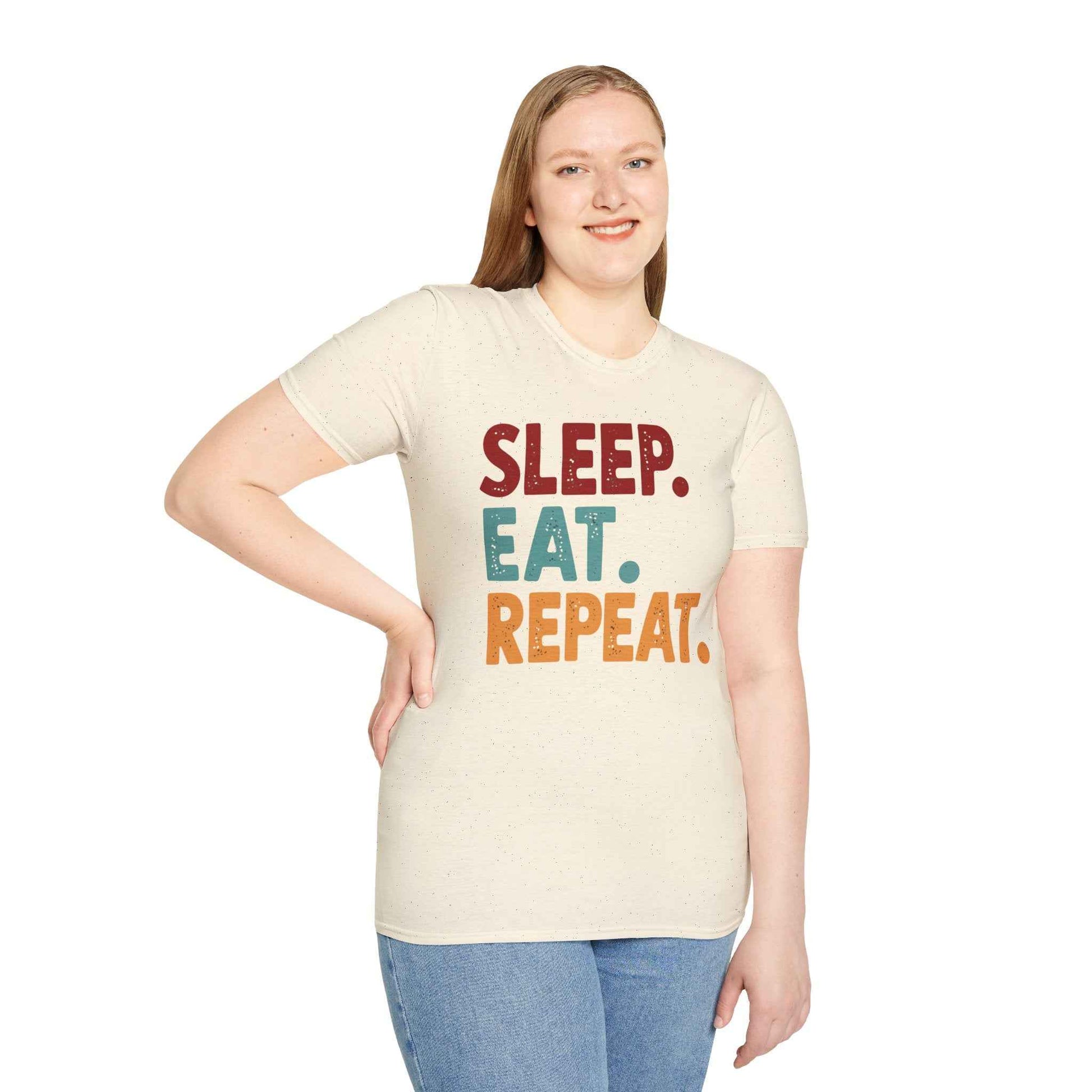 Sleep Eat Repeat Unisex Softstyle T-Shirt