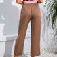Cropped Straight Leg Pants