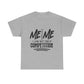 Motivational Unisex Heavy Cotton Tee - 'Me vs. Me: I Am My Only Competition'