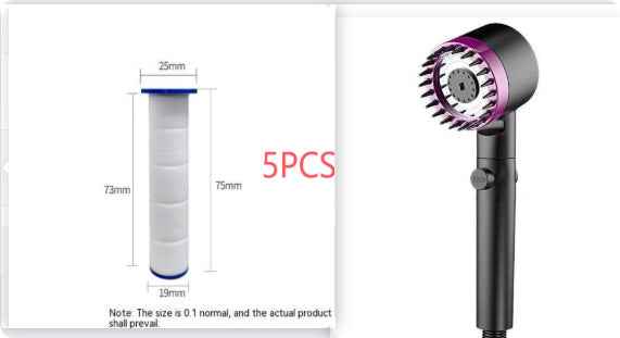 The Third Gear Adjustable Strong Supercharged Shower Head Household Bath Shower Hose Shower Head