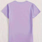 Letter Graphic Round Neck Short Sleeve T-Shirt