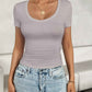 Devine Scoop Neck Short Sleeve T-Shirt
