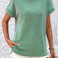 Mandy Striped Round Neck Short Sleeve T-Shirt