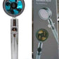 Shower Head Water Saving Flow 360 Degrees Rotating With Small Fan ABS Rain High Pressure Spray Nozzle Bathroom Accessories