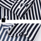 Men's Striped  Casual Long Sleeve Business Formal Plaid Shirt