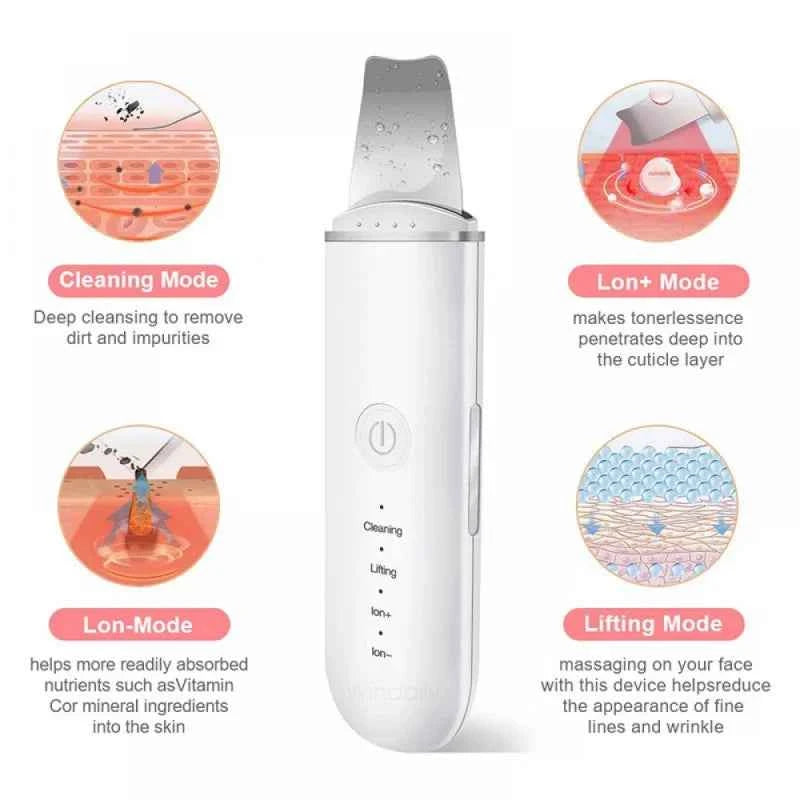 Ultrasonic Skin Spatula Clean Exfoliate Rejuvenate Your Skin