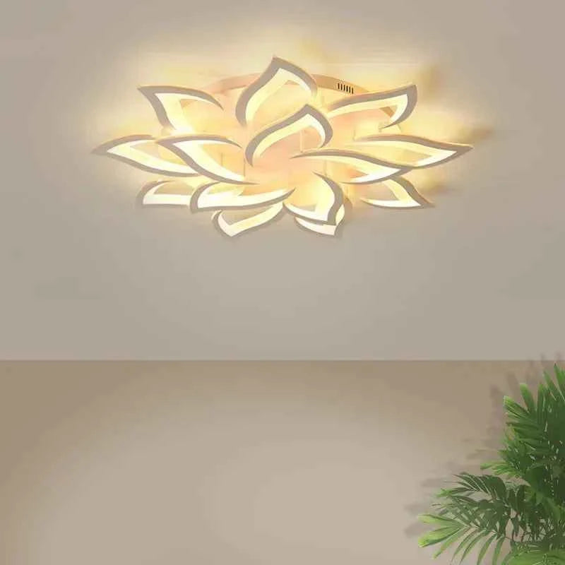 Modern Acrylic LED Ceiling Light Elegant Interior Lighting