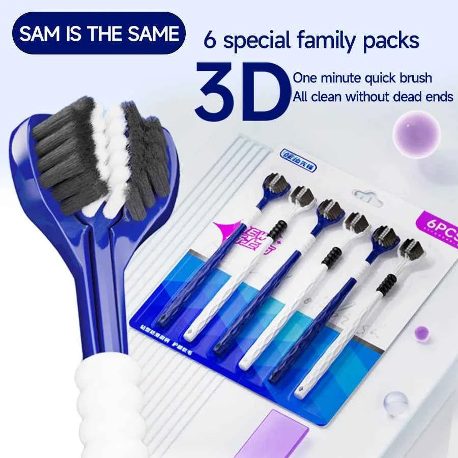 3D UShaped Soft Toothbrush Comprehensive Oral Clean