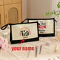 Yo Soy La Tia Loca De PABLITO Custom Name Clutch Color Block Fashion Storage Pouch with Zipper Travel Makeup Bag Organizer Gift