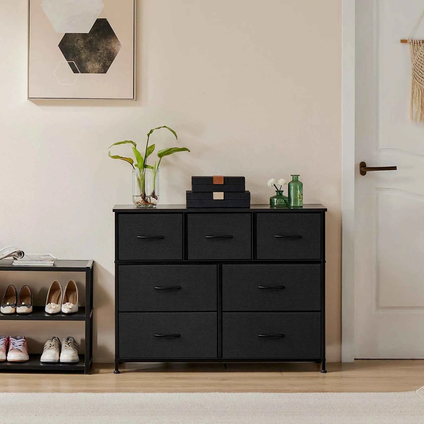 7Drawer Fabric Dresser Bedroom Living Room Storage
