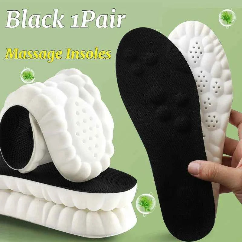 Soft Breathable Acupressure Insoles for Active Feet  Soft Breathable Sports Pads Soft Sweat-absorbing Deodorant Running Insoles