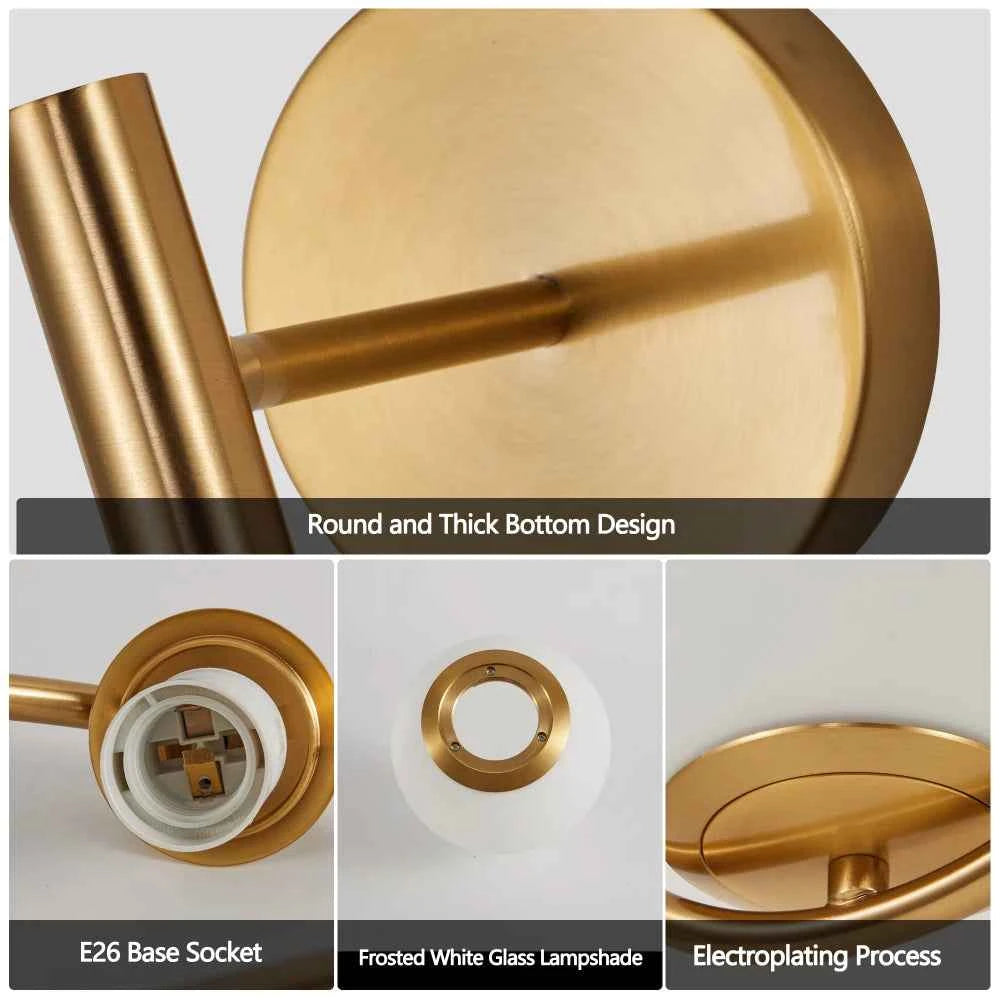 Golden Globe Sconces MidCentury Modern Luxury Wall Lights