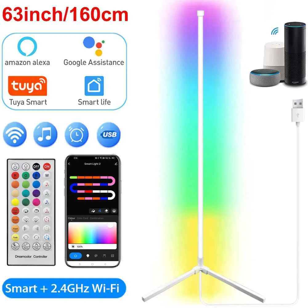 Smart Corner Lamp Modern Mood Lighting Vibrant  Dimmable