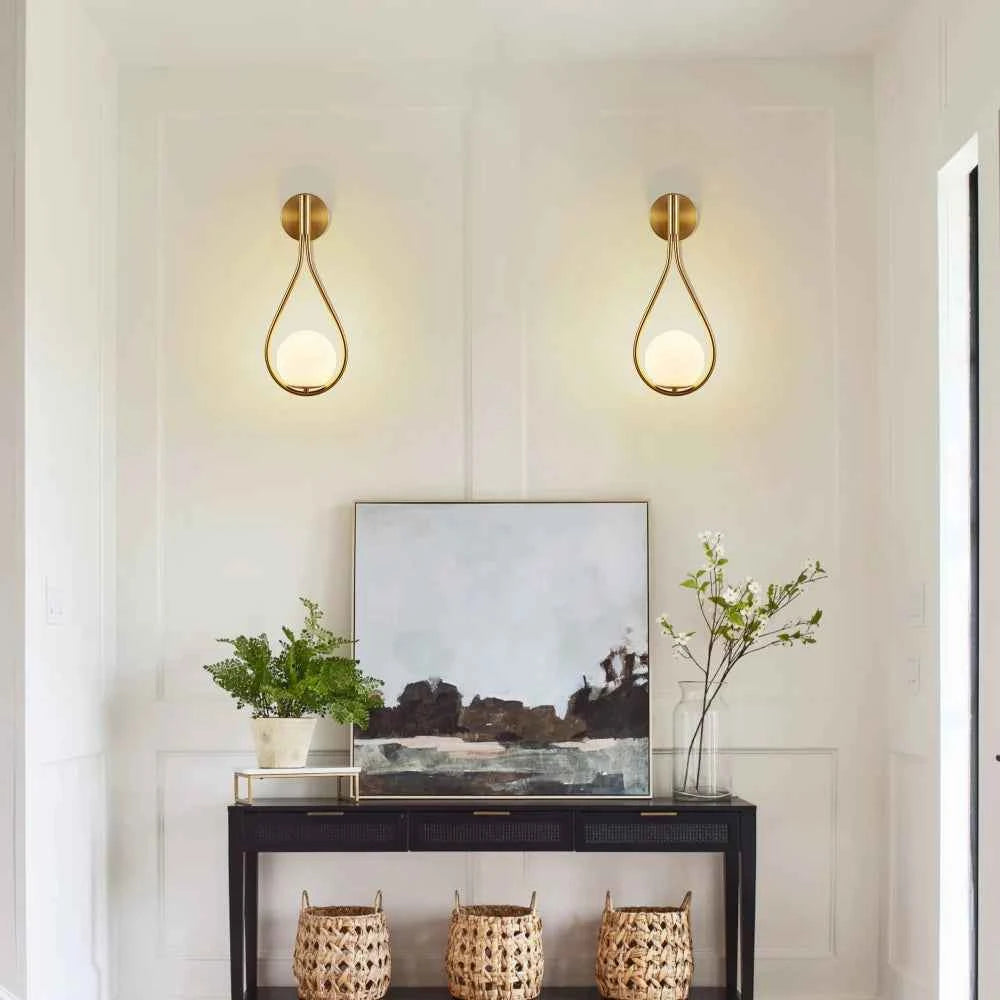 Golden Globe Sconces MidCentury Modern Luxury Wall Lights