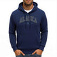 Alaska America Letter Print Oversized Fleece Hoody