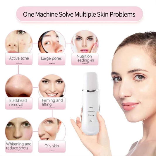 Ultrasonic Facial Cleanse Exfoliate Rejuvenate