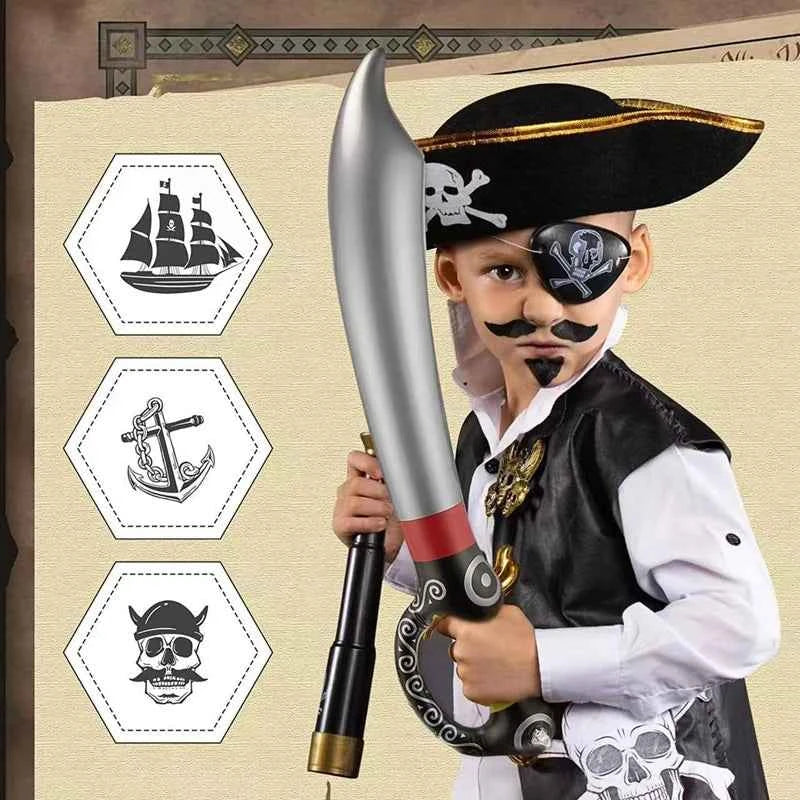 Inflatable Pirate Swords Party Favors Cosplay  Fun