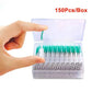 150Pcs Soft Rubber Interdental Brushes for Gentle Teeth Cleaning