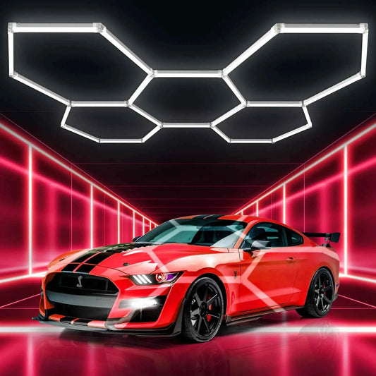 Super Bright Hexagon LED Garage Lights  25 Pack