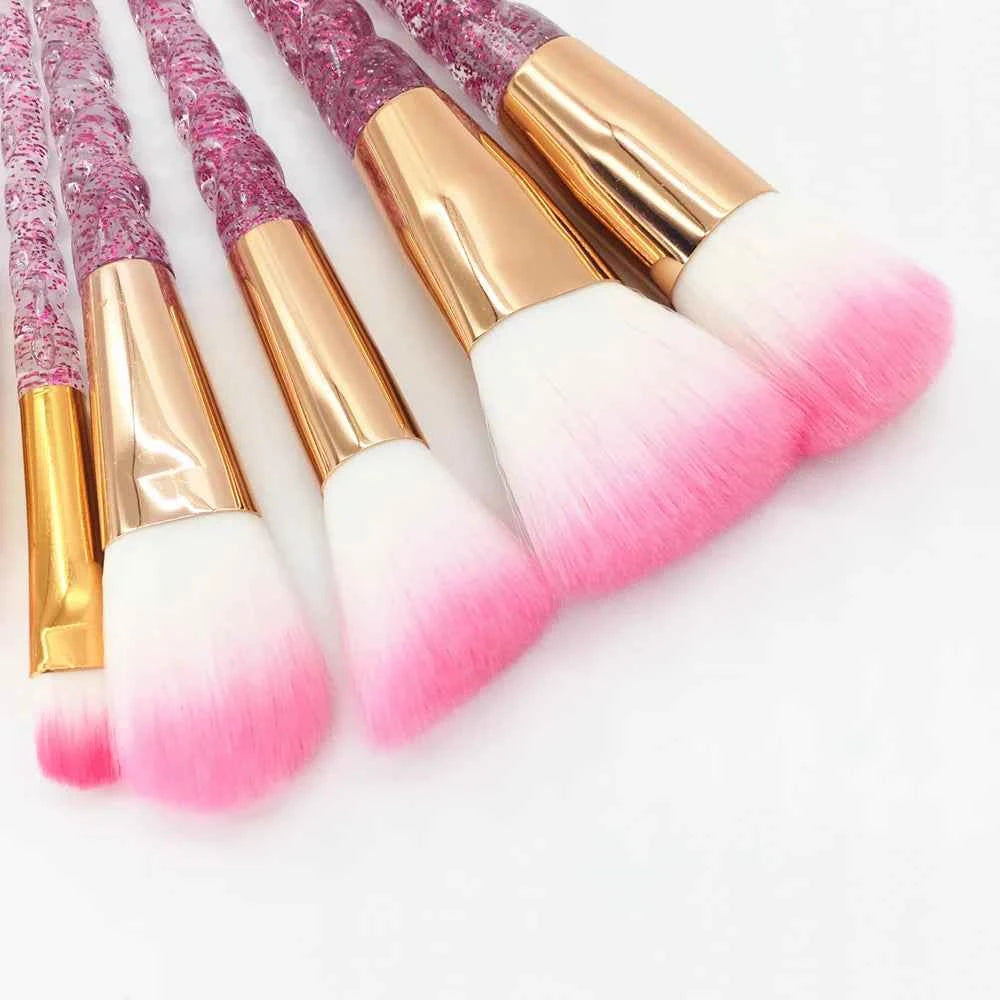 Diamond Unicorn Brush Set Magical Makeup Awaits