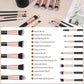 Complete Face Makeup Brush Set with Leather Case