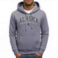 Alaska America Letter Print Oversized Fleece Hoody