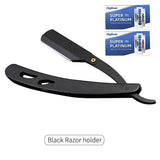Classic Black Folding Barber Razor Holder for Men