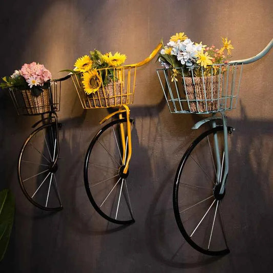 Nordic Bike Decor Wall Art  Functional Racks