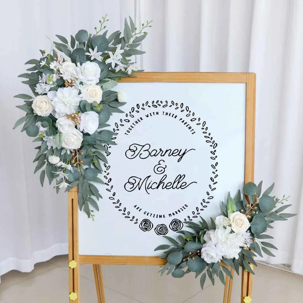 Terracotta Wedding Arch Flowers Ceremony  Reception