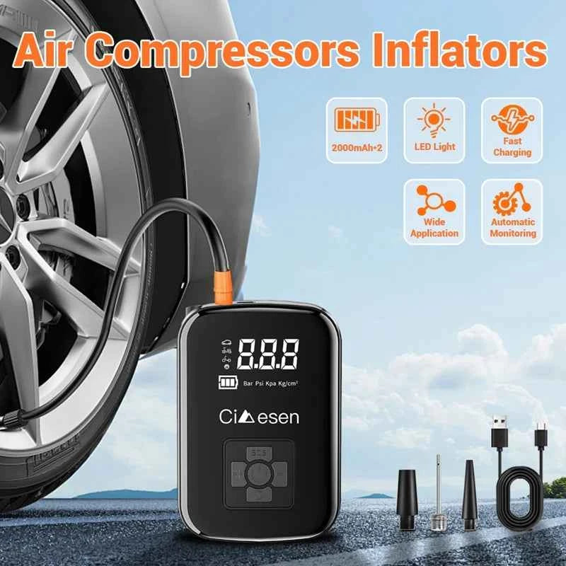 Portable Wireless Tire Inflator Fast Easy US Shipping