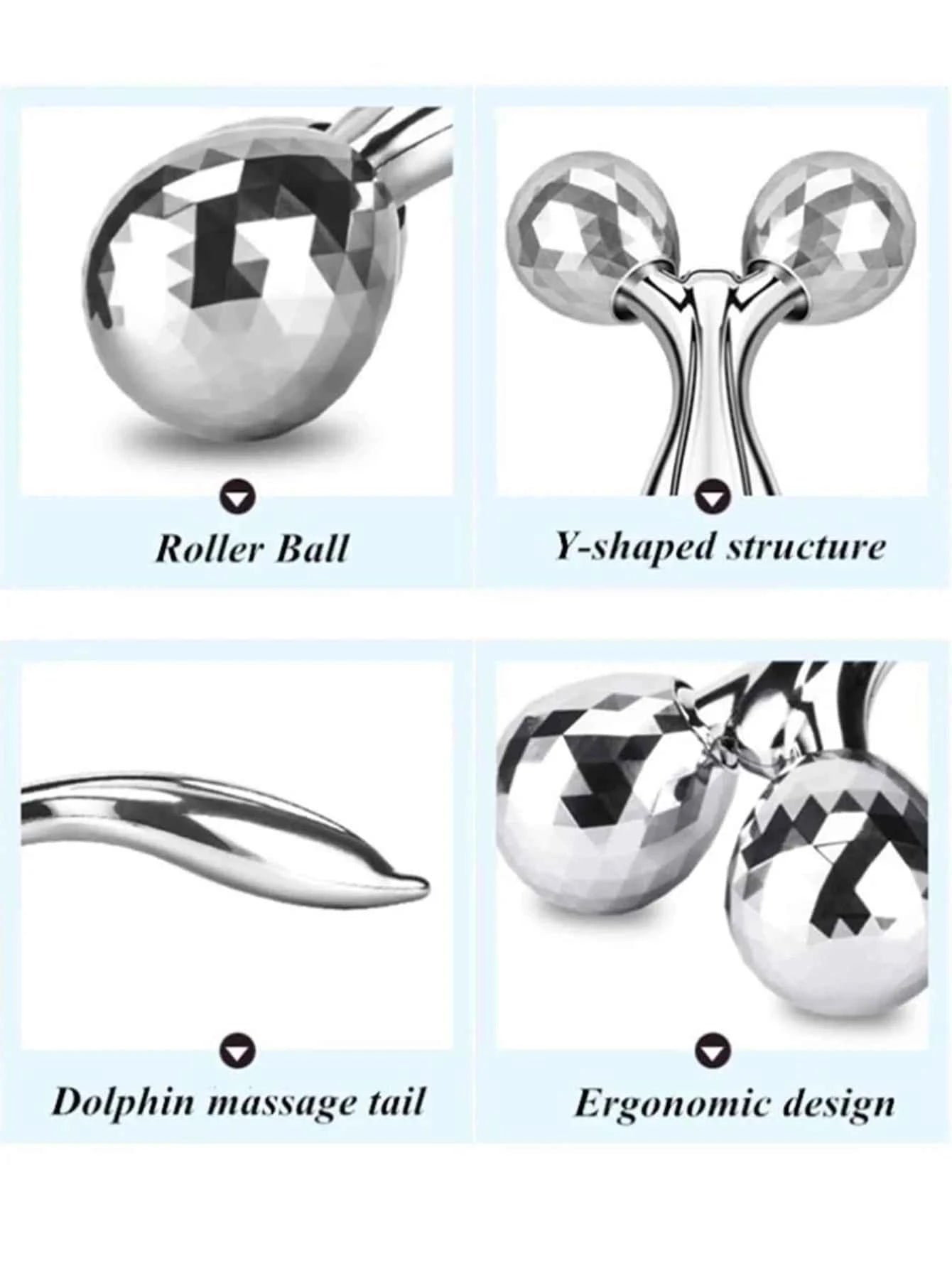 3D Facial Roller Massager Lift Tighten Rejuvenate Skin