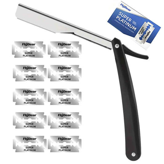 Professional Stainless Steel Straight Edge Barber Razor Kit