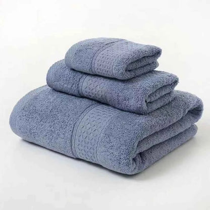 Luxury Cotton Towel Set Soft Absorbent Complete
