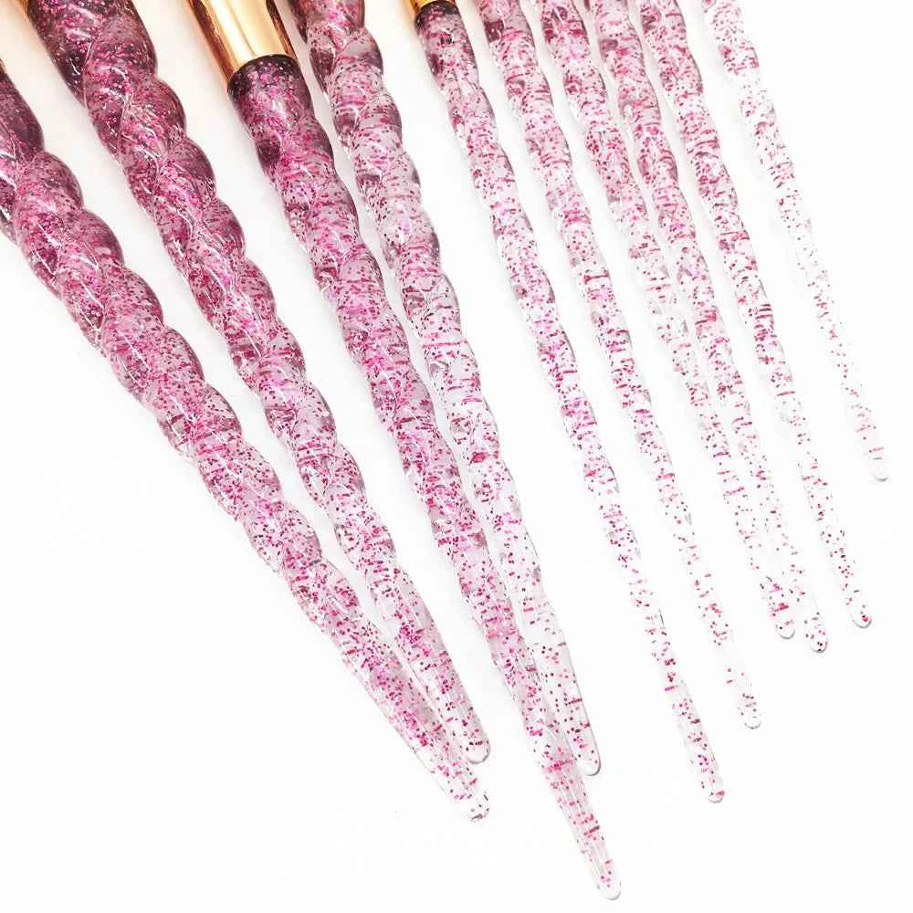 Diamond Unicorn Brush Set Magical Makeup Awaits