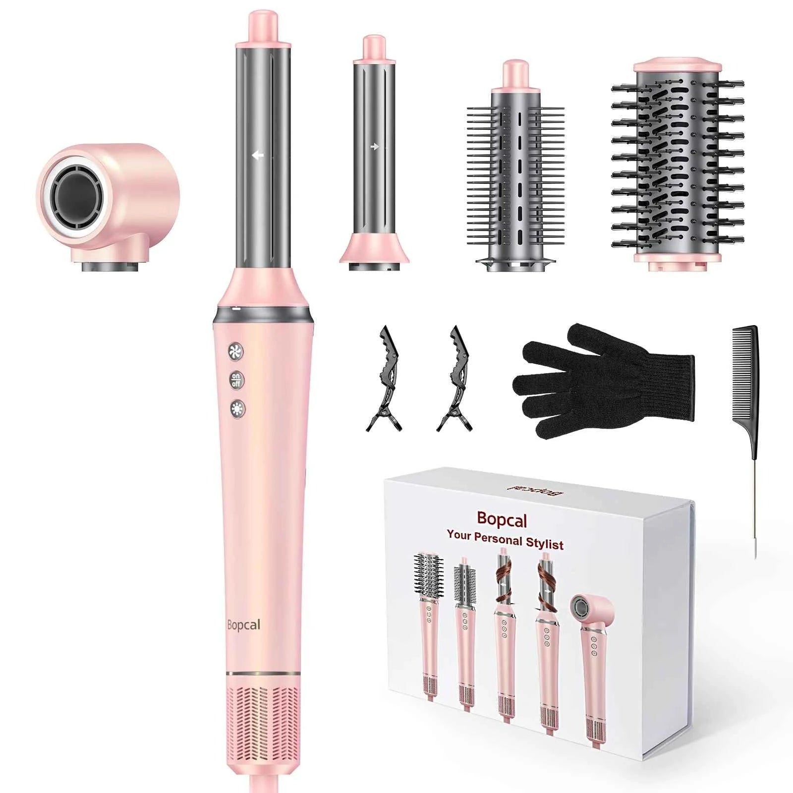 5in1 Hair Styler Dry Curl Straighten Shine