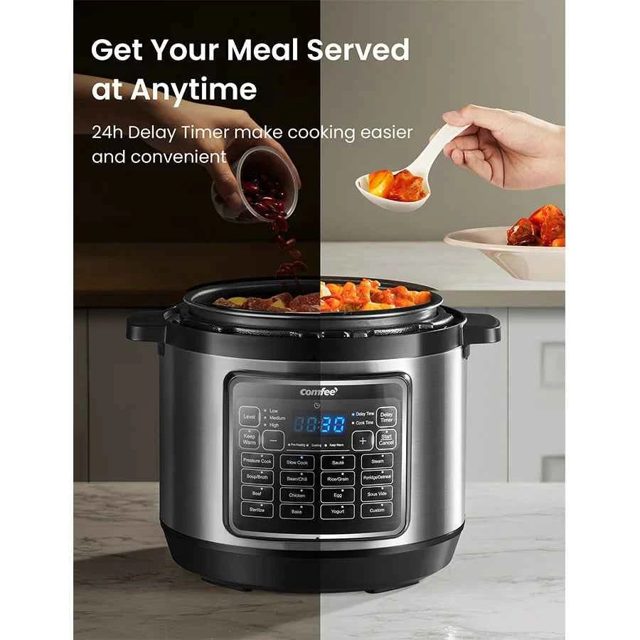 COMFEE 8qt MultiFunction Electric Pressure Cooker