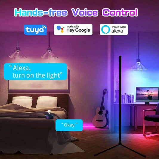 Smart Corner Lamp Modern Mood Lighting Vibrant  Dimmable