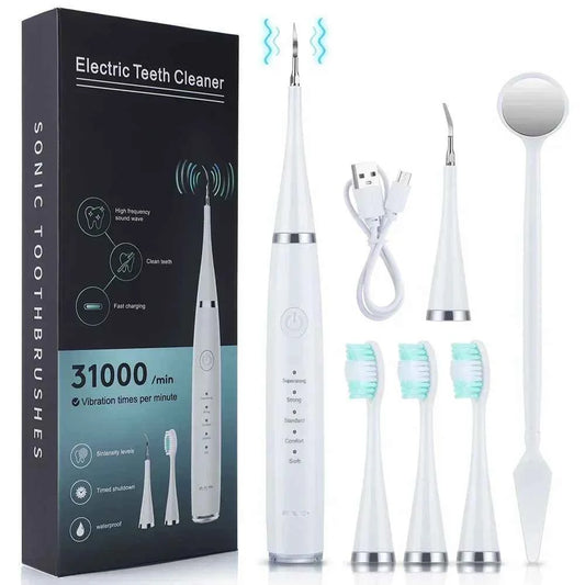 Sonic 3in1 Electric Toothbrush Tartar Removal Whitening USB Charging