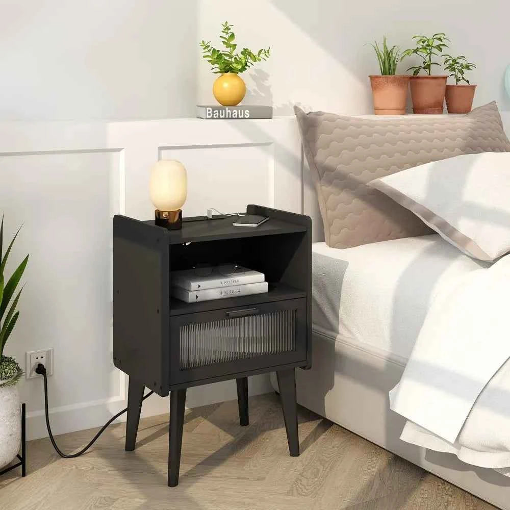 ChargeReady Nightstand Style  Storage at Your Bedside