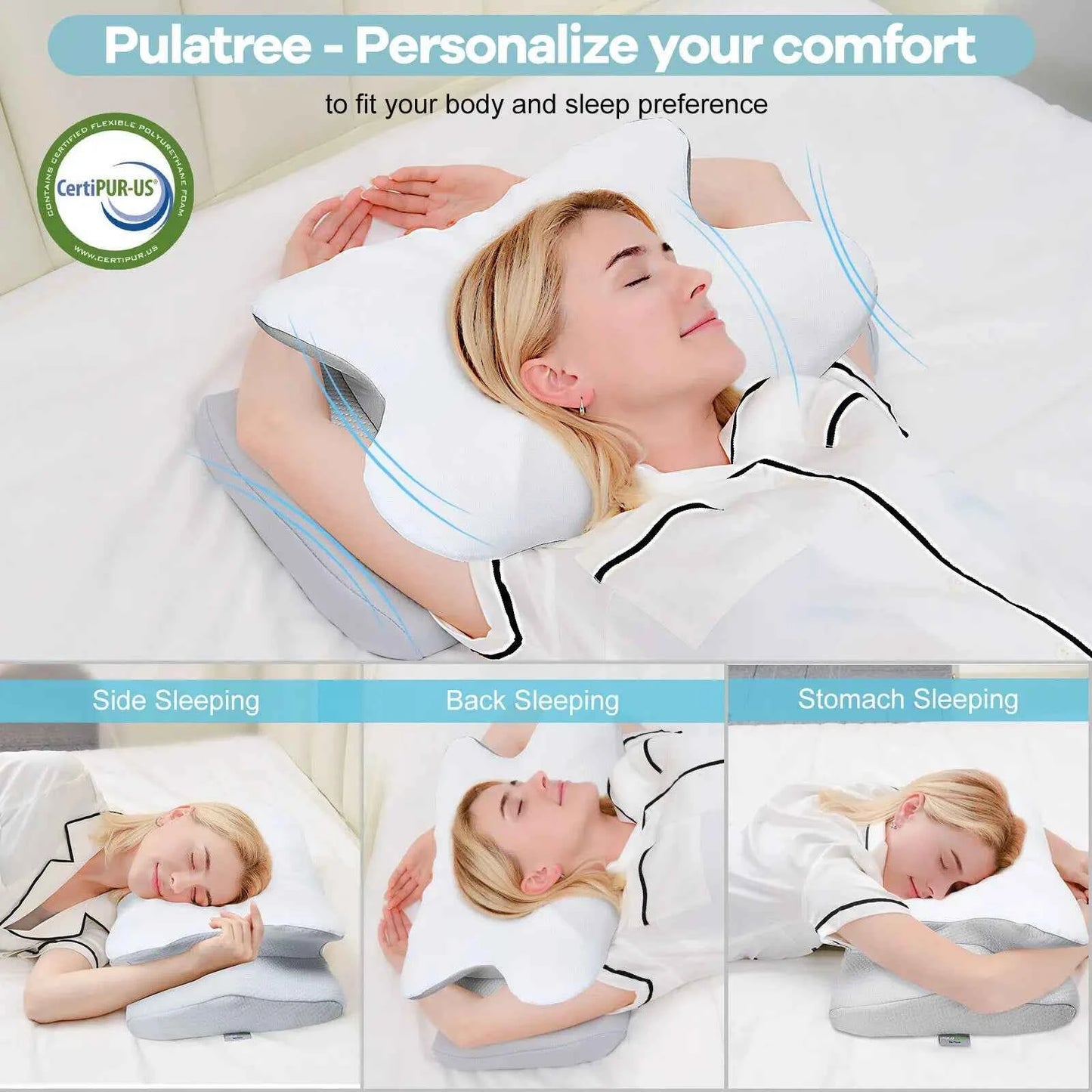 Pillow Neck Shoulder Pain Relief Sleeping Ergonomic Comfortable Memory Foam Sleep Pillow Easy to replace Bed Pillow