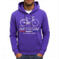 Amsterdam Bike Fleece Hoodie Comfy Multicolor Streetwear