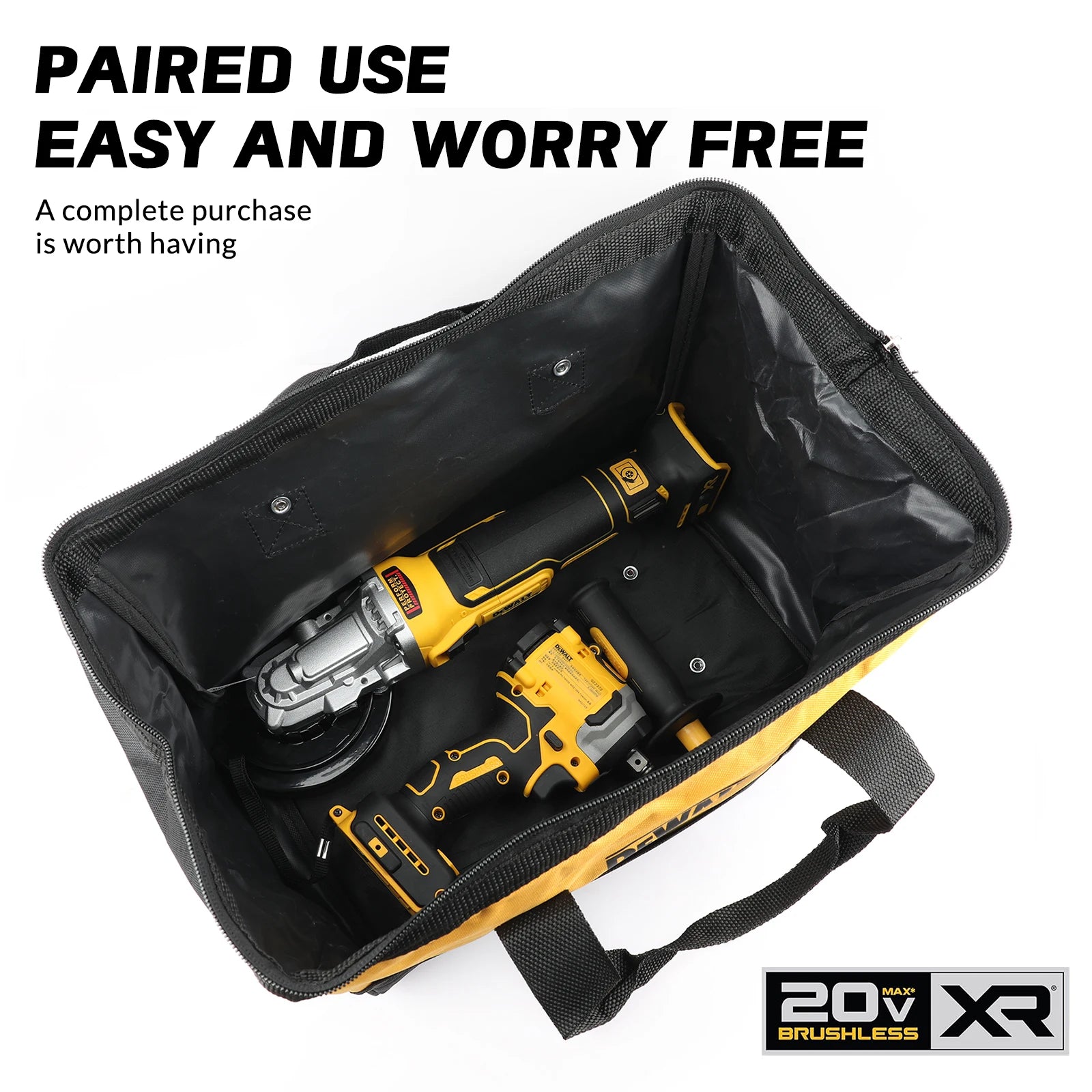 Zimonto - DeWalt Dcf850 Dcg405FNbag electric wrench angle grinder polishing machine 2 tool combination combination hand drill impact drill