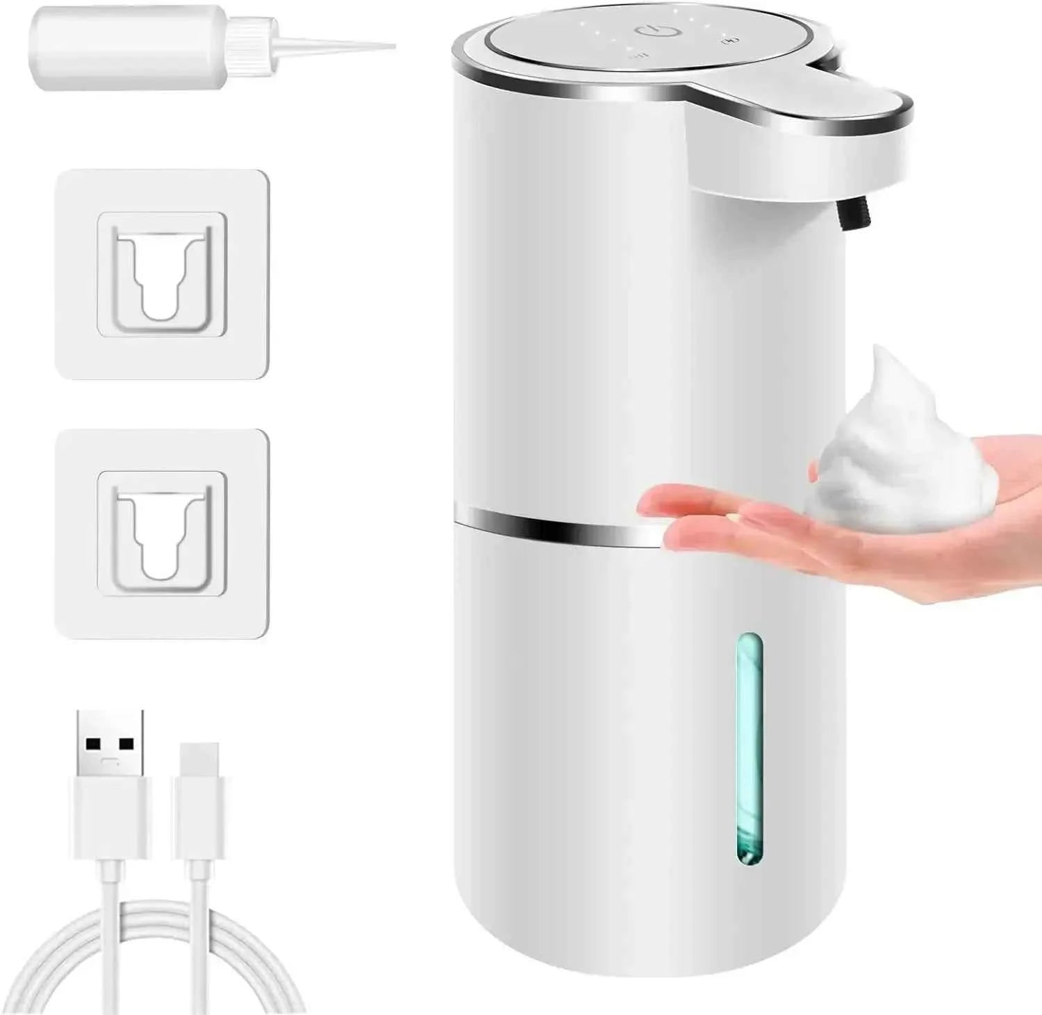 Touchless Foaming Soap Dispenser Rechargeable Adjustable Clean
