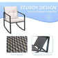 Cozy Wicker Bistro Set Relax on Your Patio