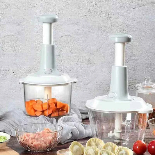 Zimonto Manual Food Chopper - Quick Vegetable Mince, Stir, and Whisk for Easy Meal Prep