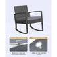 Rocking Rattan Patio Set Relax Outdoors in Style